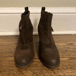 Dolce Vita Brown Suede Ankle Booties
